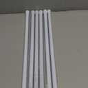 AIZESI Spring Tension Rods Adjustable Tension Curtain Rod Small Tension Rod No Drilling Expandable Spring Loaded Curtain Tension Rod（White,16 x 28"-6Pcs)