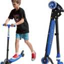 Scooters for Kids 8-12, 3 Wheel Kids Scooter with Adjustable Height Handlebars for Boys & Girls (Blue)
