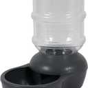 Aspen Pet Lebistro Cat and Dog Water Dispenser, Made in USA (Large, Dark Gray)