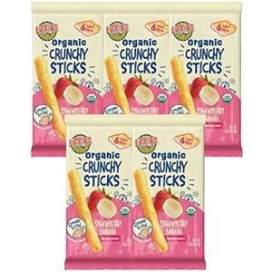 Pack of 2 Earth's Best Organic Baby Food, Dissolvable Teething Snack for Babies 6 Months and Older, Strawberry Banana Crunchy Sticks, .56 oz Pack (Pack of 5). BBD 13 mar 2026