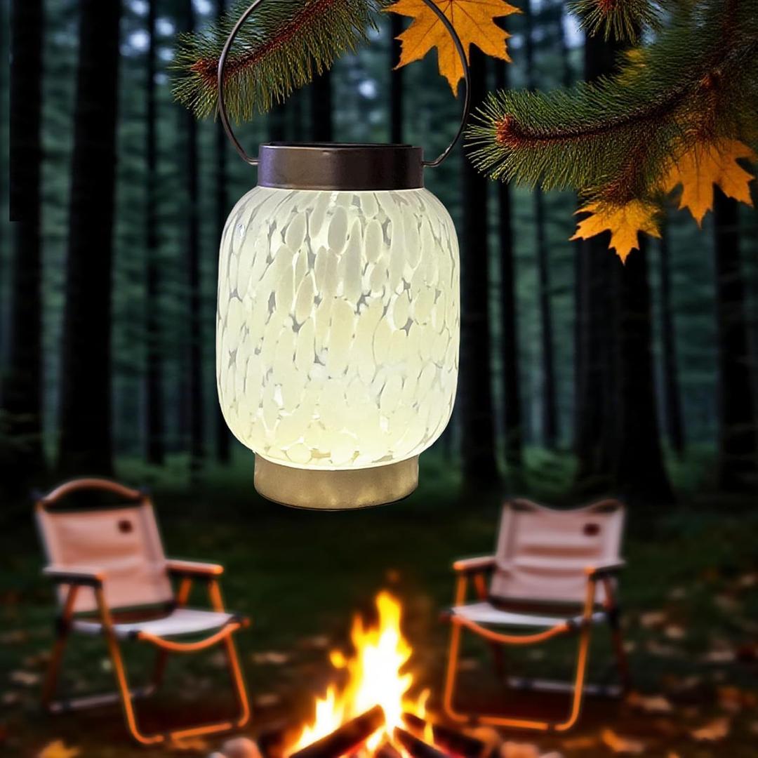 Solar Lanterns Outdoor Hanging, 7 Color Changing Solar Lights Waterproof, Garden Decor for Patio, Yard, Pathway, Mother's Day Gifts for Women Mom