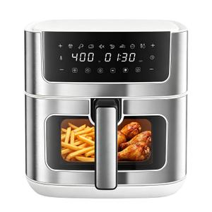 DUMOS Air Fryer 6.34 Quarts, 8-in-1 Airfryer with Presets & Viewing Window