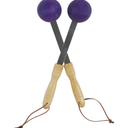 Bongers Handheld Percussion Massage Tool Deep Tissue Trigger Point Tapping Sticks for Whole Body Pain Relief & Muscle Relaxation (Purple)