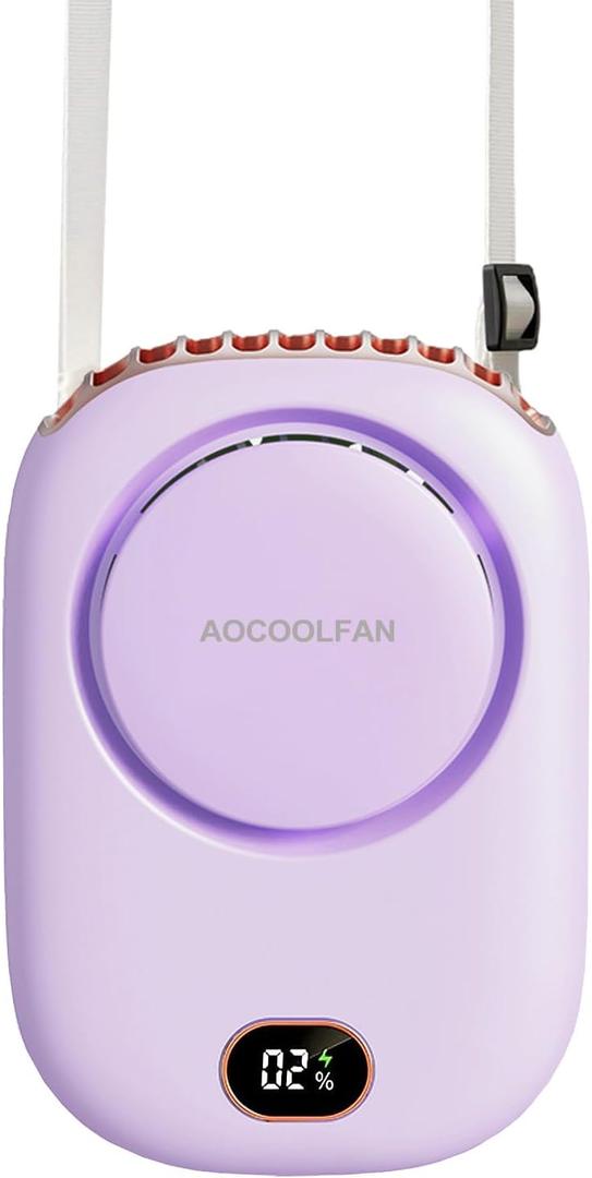 Portable Neck Fan, Mini Small Personal Handheld Fan USB Rechargeable 3 Speed for Girls Boys Woman Eyelash Travel Home Office Outdoor