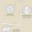 Hanging Closet Rod, Adjustable Height & Width Closet Rods for Hanging Clothes-Closet Extender Hanging Rod Space-Maximizing Design Suitable for Hanging and Drying Clothes, White