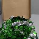 SINTENILL 6 FT Pop Up Christmas Tree with 100 LED Timer Lights & Remote, Green Collapsible Christmas Tinsel Tree Artificial Pencil Tree Xmas Decoration for Holiday Home Office Party, USB Powered