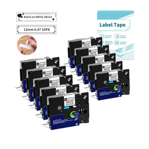 10 Pack Replacement for Tze-231 TZ Tape 12mm 0.47 Laminated White TZe231 Refills Compatible with Brother Ptouch Label Maker PT-D220 D210 H110 D600 D410, VolenGo 3B21Z