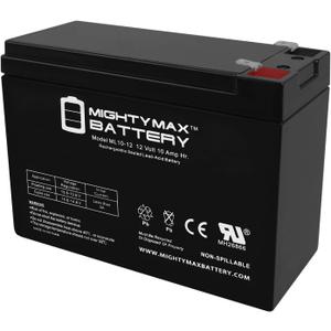 ML10-12 - 12 Volt 10 AH, F2 Terminal, Rechargeable SLA AGM Battery