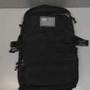 Military Tactical Backpack for Travel Hiking,Black Backpack for Men with Bottle Holder, 30L Small Laptop Backpack for Work, Men's Assault Bag Back Pack