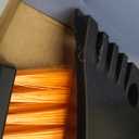 EcoNour 27" Car Snow Brush and Ice Scrapers for Car Windshield (2 Pack) | Scratch Free Bristle Head Snow Brush & Tough Window Snow Scraper with Aluminium Body | Snow Removal Winter Car Accessories (Blue & Orange)