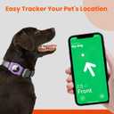 Waterproof AirTag Dog Collar Holder for Apple AirTag QR Code (Medium, Purple-M1)