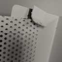 3ft Steel Easy Slip-On Baseboard Heater Cover with End Caps for Bathroom & Hydronic System for Replacing Old Cover, White