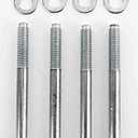JEGS Carburetor Mounting Stud Kit | 3-3/4 “ Long | Includes 3 Studs, Washers, And Nuts | For Use With Dominator/4500 Series Carburetor And 2” Spacer
