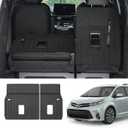 Custom for 2011-2020 Toyota Sienna Rear Seat Backrest Mats All Weather TPE Protection Mat Accessories (for 2011-2020 Toyota Sienna Backrest Mats)