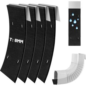 4 Pack Gutter Noise Dampener, 3.5 X 11.8 in Rain Noise Downspout Silencer, Insert Adjustable Downspout Drip Silencer for Outdoor Sound Reducer (3.5 X 11.8)