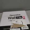 Art3d 100-Pieces Peel and Stick Stainless Steel Backsplash Self-Adhesive Metal Tiles, 3" x 6" Subway Stove Backsplash (Not Magnetic)