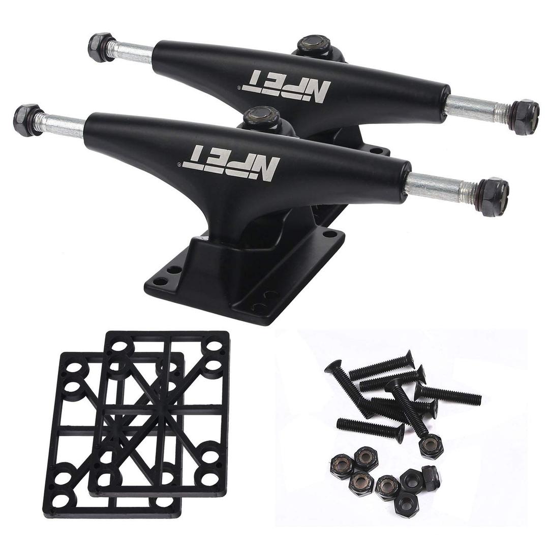 NPET 52mm Blank Skateboard Wheels Combo Set (Black4)