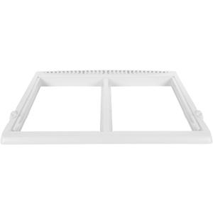 Smart Choice 240364787 Refrigerator Shelf Frame/Crisper Drawer Cover (No Glass) White, Impact Resistant Replacement Compatible with Frigidaire 240364714 240364725, Fits Select Refrigerator Models