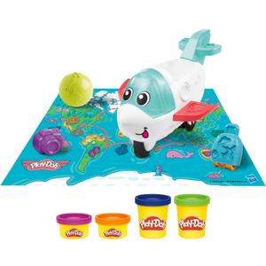 Play-Doh Airplane Explorer Starter Set, Preschool Toys for 3 Year Old Girls & Boys & Up with Jet, World Map Playmat, 3 Accessories, & 4 Modeling Compound Colors