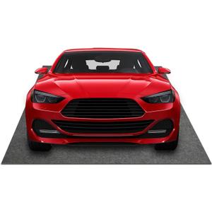 Garage Floor Mat for Cars Oil Spill Mat for Garage 7.4 * 17feet Non Slip Garage Flooring Protector Felt Rug with Rubber Backing Easy to Clean (Dark Gray)