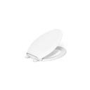 KOHLER 4636-RL-0 Cachet ReadyLatch Elongated Toilet Seat, Quiet-Close Lid, Contoured Seat, Grip-Tight Bumpers and Installation Hardware, White, 18.04"L x 14.18"W
