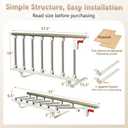 Bed Rails for Elderly Adults Safety, Folding Assist Seniors Handle Bedside Railings, Side Cane Hospital Guard Rails, Medical Half Bed Hand Rail, Handicap Bars for King Queen Size Bed Fall Prevention
