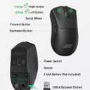 acer Wireless Mouse, 1200 DPI Computer Mouse for Laptop with 2.4GHz USB A Receiver, 5 Buttons Compatible for Windows, macOS, Android (Black)