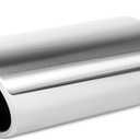 Richeer 2.75 to 3.5 inch Exhaust Tip, 2.75" Inlet 3.5 Outlet 12 Overall Length Stainless Steel Exhaust Tip Surface Polished Finish Universal for Vehicles with 2.75" O.D. Exhaust Tailpipe
