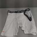 Shock Doctor Compression Shorts Men, Protective Bio-Flex Cup, Moisture-Wicking, Vented Protection. Adult Men Sizes. (Large, White)
