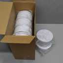 Hicarer 10 Pack Pure White Cookie Tins with Lids Round Mini Cake Gift Metal Empty Tin Cookies Container Tin Cans with Lids for Cakes Tinplate Box for Storing Snack Chocolate Baking