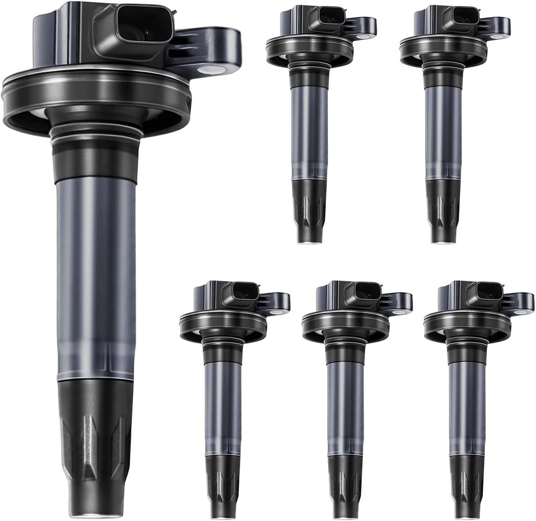6PCS Ignition Coil Pack 3.5L 3.7L V6 Compatible with Ford Mazda Lincoln Edge Explorer F150 Taurus Flex MKZ MKS MKX CX-9 2007 2008 2009 2010 2011 2012 2013 2014 2015 2016 2017, Replace UF553 DG520