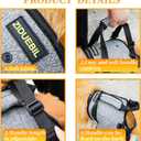 Upgraded Dog Lift Harness for Large Dogs Support Up to 110lb with Handles Locks - Quick-Release Adjustable Mobility Support Harness for Arthritis Surgery Recovery Disabled Elderly Dogs (L)