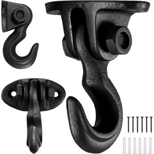 3 Pcs Cast Iron Ceiling Hook,Industrial Coat Hook,Chandelier Hooks,Plant Pot Hanger