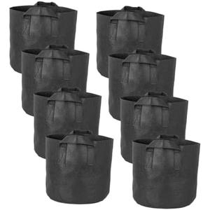 PAMINGONO 4pcs Non-Woven Plant Growing Bags Thickened Drainage for Vegetables Air Permeable Nursery Bags for Optimal Root Growth Convenient Use Garden Patio
