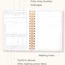 Lamare Meeting Notebook for Work Organization Perfect Work Notebook for Note Taking, Meeting Planner and Office Supplies for Men & Women