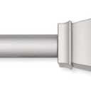 Lumino Square Single Curtain Rod Set, 5/8" Diameter - Starting at $14.99 - (With Multiple Color Options), Curtain Rod, Drapery Rod, Decorative Rod, Dcor, Nickel, 30-84" Width