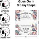 TOUNER The Grass Withereth The Flower Fadeth Bible Verse Mailbox Covers, Christian Magnetic Letter Box Wrap, Christian Jesus Post Box Decor for Outdoor Garden Yard, Mailbox Decor Gifts for Friends