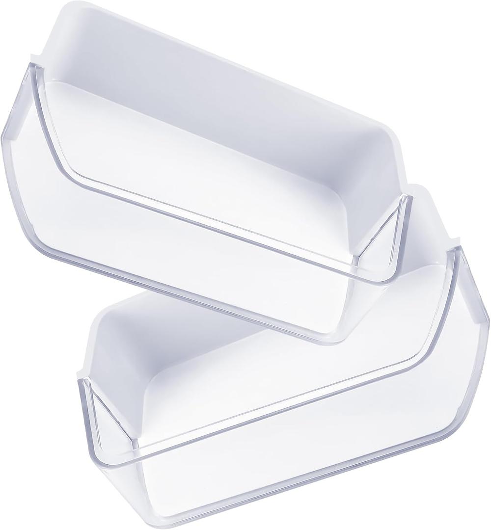 AMI PARTS DA97-12650A(RIGHT) & DA97-12657A(LEFT) Refrigerator Door Shelf | Fit for Refrigerator Parts RF260BEAESR RF261BEAESR RF261BEAESP RF260BEAEWW with 2 Egg Trays