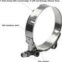 Ucreative 45 Degree Elbow ID: 2.5" (63mm) 4-Ply 5mm Thickness High Performance Silicone Hose Coupler with T-Bolt Clamp
