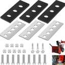 100% 304 Stainless Snow Blower Impeller Modification Kit - 1/4" 3-Snow Blower Blade Universal - Modifies 2-Stage Machine, Rust-Resistant Reuse in Harsh Environments (3)