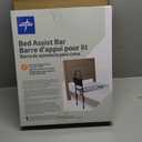 Medline Bed Assist Bar with Storage Pocket, Height Adjustable Bed Rail for Elderly Adults, Assistance for Getting In and Out of Bed at Home