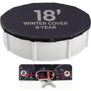 Blue Wave Arctic Armor 18-ft Round Above Ground Pool Winter Cover, Navy