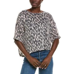 Velvet by Graham & Spencer Women's Short Sleeve Sequin Blouse, Size Small