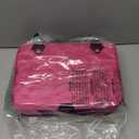 gzcz Travel Makeup Bag,Professional Cosmetic Bags for Women,Portable Makeup Brush Case Organizer Storage with Adjustable Dividers and Shoulder Strap (Medium) (Rose Red)