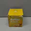 Pottery Butter Crock with Lid, Ceramic Butter Dish with Water Line, Countertop Butter Keeper, Butter Holder for Countertop, Greenish Brown