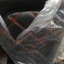 Rich Choices Low-Profile Driver Passenger Seat Pillion Set Compatible with Harley Touring Road King FLHR Street Glide FLHX Road Glide FLTRX CVO Street Glide FLHXSE Electra Glide Ultra Classic (Red)