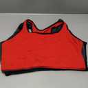 Fruit of the Loom Women's Cotton Tank Bra-Ultimate Comfort & Breathable Fit (50, Red Hot With Black/Charcoal/Black)