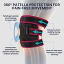 Fit Geno KneeXpert Knee Brace with Side Stabilizers & Patella Gel Pad Adjustable Compression Support for Pain Relief, Meniscus, ACL, Arthritis, Running - XS/S