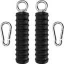 2Pcs Ergonomic Single Handle Tricep Attachment Cable Machine, Maximum Advantage Grip Attachments, Pull Up Rope, Rope Arm, Pulldown Bar Workout, Strength Hand Grips for Gym (2 Carabiners Included)