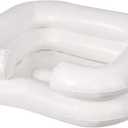 DMI Portable Inflatable Shampoo Bowl for Bedside and in Bed Hair Washing, Hair Cuts and Hair Coloring for The Elderly, Disabled, Bedridden and Handicapped, White